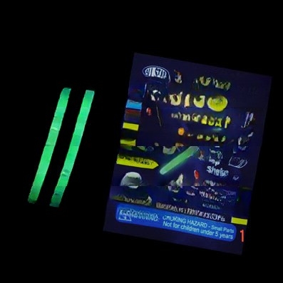1.5 polegadas Glow Night Fishing Stick essencial para meias de Natal